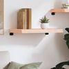 vidaXL Wandregal 60x40x(2-6) cm Massivholz Eiche Unbehandelt