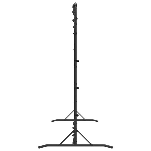 vidaXL Fu&szlig;ball-Rebounder Schwarz 366x90x183 cm HDPE