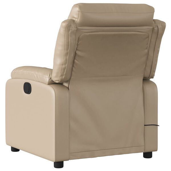 vidaXL Massagesessel Cappuccino-Braun Kunstleder