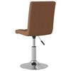 vidaXL Esszimmerst&uuml;hle 4 Stk. Drehbar Braun Stoff