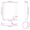 vidaXL Esstischbeine U-Form 2 Stk. Wei&szlig; 60x(72-73) cm Stahl