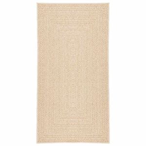 vidaXL Teppich ZIZUR Beige 60x110 cm Jute-Optik Indoor und Outdoor