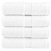vidaXL Premium G&auml;stet&uuml;cher SOLUND 4 Stk. Wei&szlig; 30x50 cm 600 g/m&sup2;