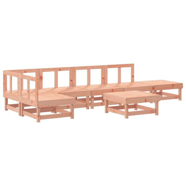 vidaXL 7-tlg. Garten-Lounge-Set Massivholz Douglasie