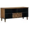 vidaXL TV-Schr&auml;nk Braun 100 x 33,5 x 46 cm Massivholz Mango