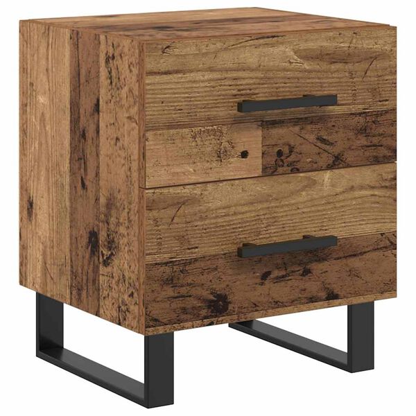 vidaXL Nachttisch Altholz 40 x 35 x 47,5 cm Holzwerkstoff