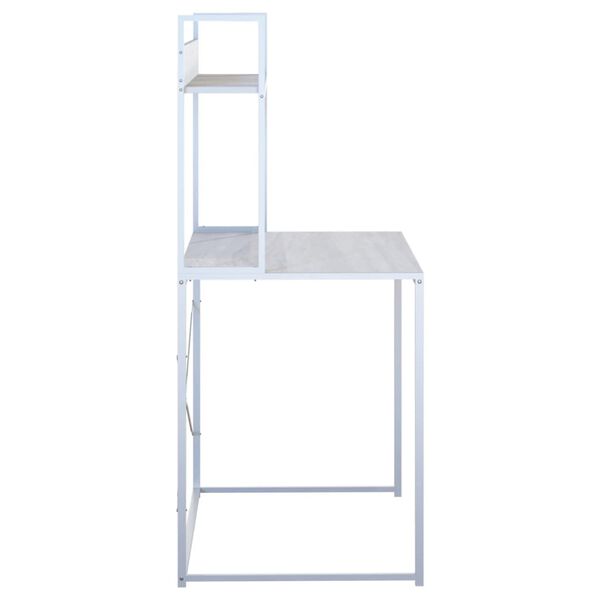 vidaXL Schreibtisch Wei&szlig; 110x60x138 cm Holzwerkstoff