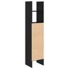 vidaXL B&uuml;cherregal Schwarz Eichen-Optik 40 x 35 x 180 cm Holzwerkstoff