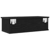 vidaXL Wandschrank Wandmontiert Schwarz Eichen-Optik 60 x 26 x 18,5 cm