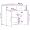 vidaXL Sideboards 2 Stk. Wei&szlig; 79x38x80 cm Holzwerkstoff