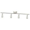 vidaXL Deckenstrahler mit Strahlern Nickel 70 x 9 x 12,5 cm Stahl