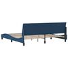 vidaXL Bettgestell ohne Matratze "Hanko" Blau 200x200 cm Stoff