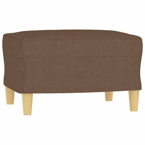 vidaXL Fu&szlig;hocker Braun 60x50x41 cm Stoff