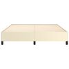 vidaXL Bettgestell Creme 180x200 cm Kunstleder