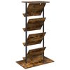 vidaXL Magazinregal Ger&auml;ucherte Eiche 68 x 40 x 123.5 cm Holzwerkstoff