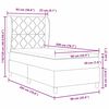 vidaXL Boxspringbett mit Matratze Rosa 200 x 90 cm Polyester