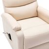 vidaXL Aufstehsessel Creme Stoff