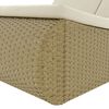 vidaXL Outdoor-Sonneninsel Poly Rattan Beige