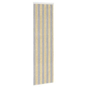 vidaXL Insektenschutzvorhang Chenille Grau und Beige 56 x 200 cm