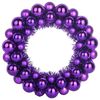vidaXL Weihnachtsballkr&auml;nze 2 pcs Lila 33 x 33 x 7 cm Polystyrol