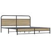 vidaXL Metallbett ohne Matratze R&auml;uchereiche 200x200 cm