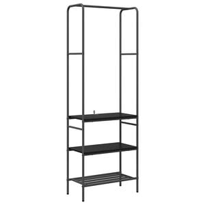 vidaXL Kleiderst&auml;nder Schwarz Eichen-Optik 60 x 30 x 171 cm