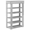vidaXL Schuhregal Grau Sonoma 60x30x98 cm Holzwerkstoff