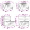 vidaXL Sofagarnituren 8 pcs Natur Massivholz Akazie
