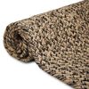 vidaXL Bereichsteppiche Nat&uuml;rlich und Schwarz 60 x 200 cm Jute