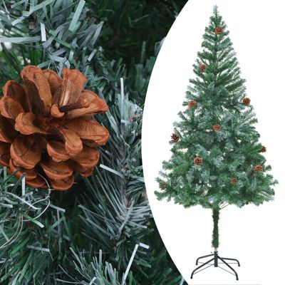 vidaXL Künstlicher Weihnachtsbaum mit Tannenzapfen 180 cm