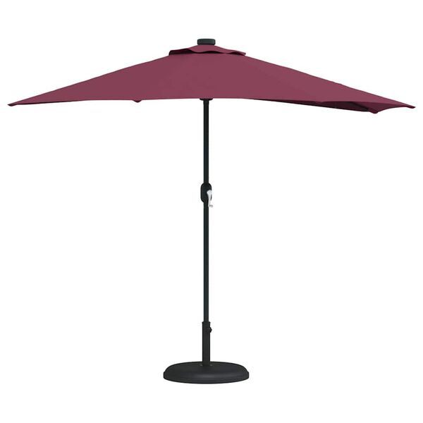 vidaXL Garten-Sonnenschirm Bordeauxrot 294 x 150 x 224 cm