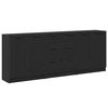 vidaXL Sideboard 3 Stk. Schwarz Eichen-Optik 180 x 30 x 70 cm