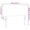 vidaXL Kopfteil Schwarz 90x5x78/88 cm Stoff