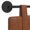 vidaXL H&auml;ngevorderseite Wandmontiert Braun 190 x 55 x 5 cm Antikes PU