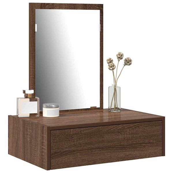 vidaXL Schminktisch mit Schubladen Braun 60 x 40 x 70 cm Holzwerkstoff