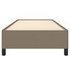 vidaXL Bettgestell ohne Matratze Taupe 100x200 cm Stoff