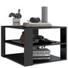 vidaXL Couchtisch Hochglanz-Grau 60x60x40 cm Holzwerkstoff