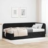 vidaXL Eckbettgestell mit Matratze Schwarz 90 x 200 cm Samt