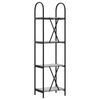 vidaXL B&uuml;cherregal Graues Sonoma 40 x 30 x 146 cm Holzwerkstoff