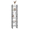 vidaXL Lagerregal Betongrau 60x30x210 cm Holzwerkstoff