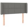 vidaXL LED Kopfteil Dunkelgrau 103x16x78/88 cm Stoff