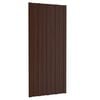 vidaXL Dachpaneel 12 Stk. Braun 100 x 45 cm Verzinkter Stahl
