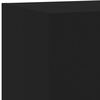 vidaXL TV-Wandschrank mit LED-Leuchten Schwarz 60x35x31 cm