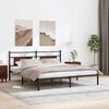 vidaXL Bettgestell ohne Matratze Braun Eichen-Optik 183x213 cm