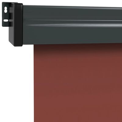 vidaXL Balkon-Seitenmarkise 122x250 cm Braun