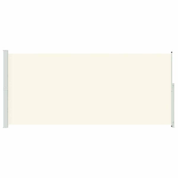 vidaXL Seitenmarkise Ausziehbar 220x500 cm Creme
