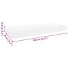 vidaXL Schlafkissen Uni Wei&szlig; 70 x 36 x 13 cm