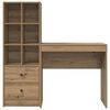 vidaXL Schreibtisch mit Schubladen 2 pcs Artisan-Eiche