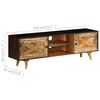 vidaXL TV-Schrank Massivholz Mango 140x30x45 cm