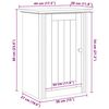 vidaXL Badezimmer-Wandschrank mit T&uuml;r BODO Honigbraun 44 x 30 x 60 cm